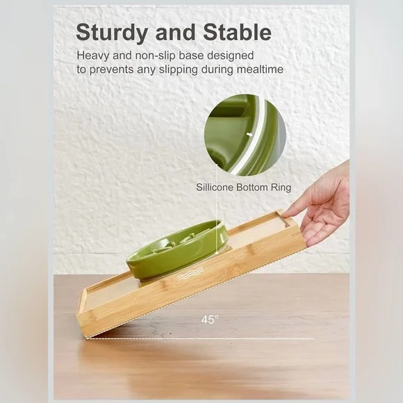 Bicopet Slow Feeder Pet Dog Ceramic Maze Non-Slip Silicone Rim Puzzle Heavy Duty - Picture 5 of 13